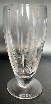 Set of 10 Stuart Crystal Iced Tea Glasses Woodchester Fern Pattern