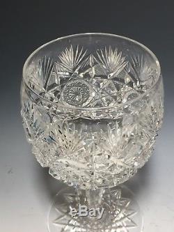Set of 12 Antique American Brilliant Cut Crystal Glasses