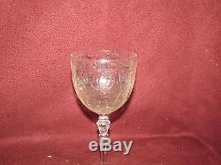 Set of 12 Old or Antique Cut Crystal Wine Glasses