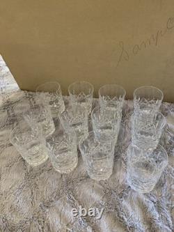 Set of 12 Waterford Lismore double old fashions no chips vintage