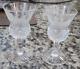 Set of 2 Edinburgh Crystal Scotland Thistle Cut Crystal Cordial Glasses 3 1/4'