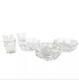 Set of 3 Baccarat France Beautiful Cut Crystal Shot Glass Faceted Heavy