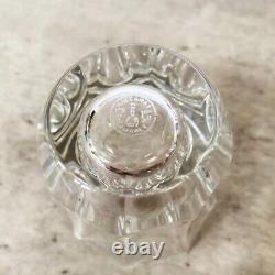 Set of 3 Baccarat France Beautiful Cut Crystal Shot Glass Faceted Heavy