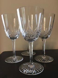 Set of 4 Antique Baccarat Epron 1920s French Cut Crystal Water Glasses