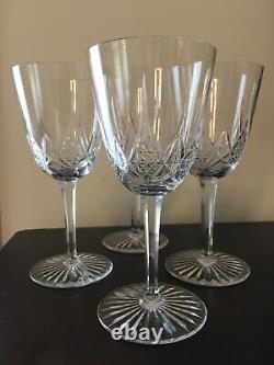 Set of 4 Antique Baccarat Epron 1920s French Cut Crystal Water Glasses