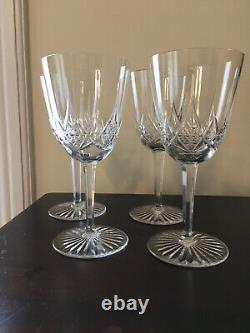 Set of 4 Antique Baccarat Epron 1920s French Cut Crystal Water Glasses