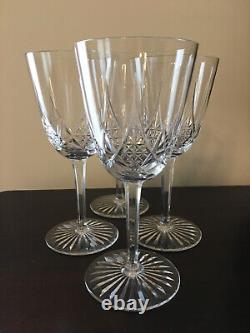 Set of 4 Antique Baccarat Epron 1920s French Cut Crystal Water Glasses
