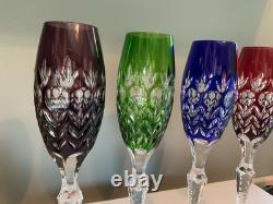 Set of 4 Florderis by Ajka / Dynasty by GodingerCut to ClearCHAMPAGNE Glasses