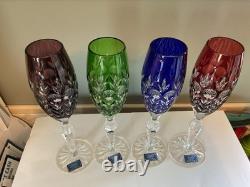 Set of 4 Florderis by Ajka / Dynasty by GodingerCut to ClearCHAMPAGNE Glasses