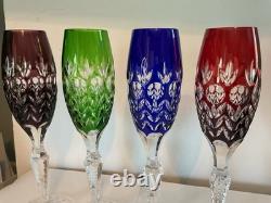 Set of 4 Florderis by Ajka / Dynasty by GodingerCut to ClearCHAMPAGNE Glasses