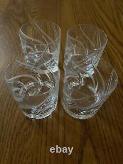 Set of 4 Mikasa Cut Crystal Windlass 4 Old-Fashioned Glasses