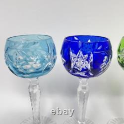 Set of 4 Nachtmann Traube Cut to Clear Cordial Glasses Sherry Wine Hock 4 3/8