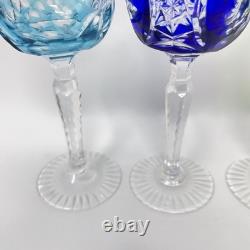 Set of 4 Nachtmann Traube Cut to Clear Cordial Glasses Sherry Wine Hock 4 3/8 Set of 4 Nachtmann Traube Cut to Clear Cordial Glasses Sherry Wine Hock 4 3/8