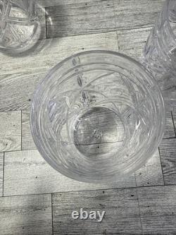 Set of 4 Ralph Lauren Brogan Heavy Cut Crystal Stemless wine whiskey Glasses RLL