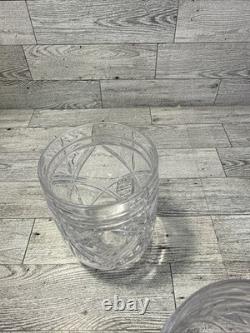 Set of 4 Ralph Lauren Brogan Heavy Cut Crystal Stemless wine whiskey Glasses RLL
