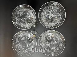 Set of 4 Rare HAWKES CRYSTAL in Talisman Crystal Red Wine /Water Goblet Glasses