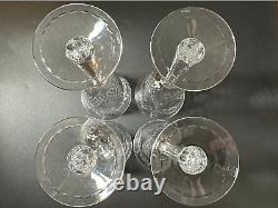 Set of 4 Rare HAWKES CRYSTAL in Talisman Crystal Red Wine /Water Goblet Glasses