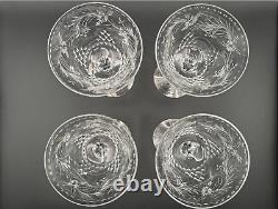 Set of 4 Rare Hawkes Crystal in Talisman Crystal Champagne/Tall Sherbet Glasses