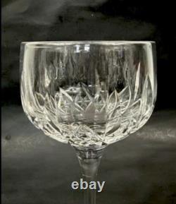 Set of 4 Stuart England Glencoe Cut Crystal Hock Wine Glass vintage