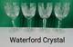 Set of 4 WATERFORD WINE Goblets Glasses CUT Crystal EXCELLENT! Signed SEE WAT140