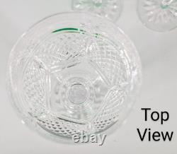 Set of 4 WATERFORD WINE Goblets Glasses CUT Crystal EXCELLENT! Signed SEE WAT140