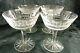 Set of 4 Waterford Glenmore 4.75 Clear Cut Crystal Open Champagne Glasses VGC