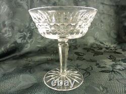 Set of 4 Waterford Glenmore 4.75 Clear Cut Crystal Open Champagne Glasses VGC
