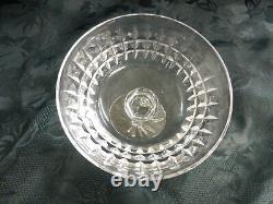 Set of 4 Waterford Glenmore 4.75 Clear Cut Crystal Open Champagne Glasses VGC
