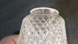 Set of 5 Antique Diamond Cut Crystal Glass chandelier Lamp Shades Fitter 2.25