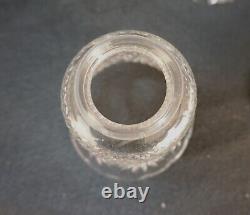 Set of 5 Antique Diamond Cut Crystal Glass chandelier Lamp Shades Fitter 2.25