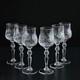 Set of 6 Elegant Hand-Cut Crystal Shot Liquer Glasses by NEMAN, 2 oz, 5.9-Tall