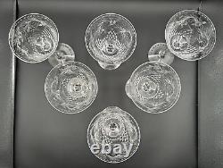 Set of 6 Rare Hawkes Crystal in Talisman Crystal Champagne/Tall Sherbet Glasses