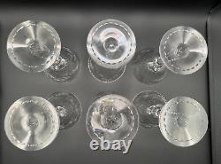 Set of 6 Rare Hawkes Crystal in Talisman Crystal Champagne/Tall Sherbet Glasses
