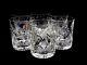 Set of 6 Russian Cut Crystal Rocks Glasses 11 oz Soviet / USSR Whiskey Scotch
