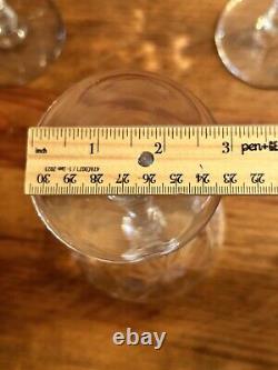 Set of 6 VTG Rock Sharpe Atlantis Cut Crystal Cocktail Glasses 5 3/4