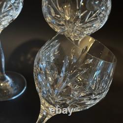 Set of 6 Water Goblets /Glasses 7-5/8, Signed Noritake Rothschild cut crystal