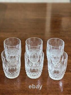 Set of (6) Waterford Crystal Colleen Flat Tumbler Glasses 12oz 4.5 MCM