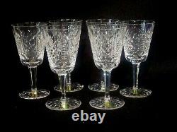 Set of 6 Waterford Crystal White Wine Glasses. Clare. 1953-2017. NOS