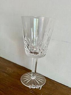 Set of 6 Waterford Cut Crystal Lismore 6 7/8 Inch 9 oz Water Goblet Mint
