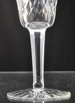 Set of 6 Waterford Cut Crystal Lismore 7 1/4 Inch Fluted Champagne Glasses