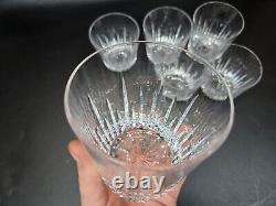 Set of 6 cut crystal rocks old fashioned whiskey glasses 3 1/2 Mikasa