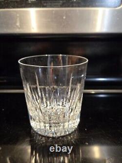 Set of 6 cut crystal rocks old fashioned whiskey glasses 3 1/2 Mikasa