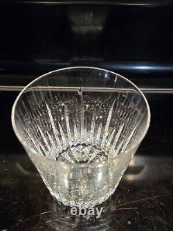 Set of 6 cut crystal rocks old fashioned whiskey glasses 3 1/2 Mikasa