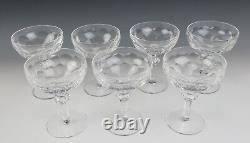 Set of 7 Waterford Crystal Curraghmore Champagne Sherbet Cocktail Glasses Wine