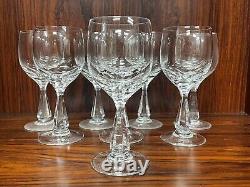 Set of 8 Spode SONATA Pattern 6 1/8 Cut Crystal Wine Glasses