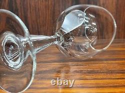 Set of 8 Spode SONATA Pattern 6 1/8 Cut Crystal Wine Glasses
