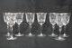 Set of 8 Tiffin Franciscan Cut Crystal CHARDONNAY Pattern #17683 6 Wine Glasses