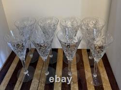 Set of 8 Vintage Clear-Cut Crystal from Stratford Design by Seneca Glass Co 1940