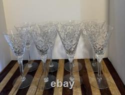 Set of 8 Vintage Clear-Cut Crystal from Stratford Design by Seneca Glass Co 1940