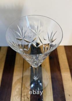 Set of 8 Vintage Clear-Cut Crystal from Stratford Design by Seneca Glass Co 1940